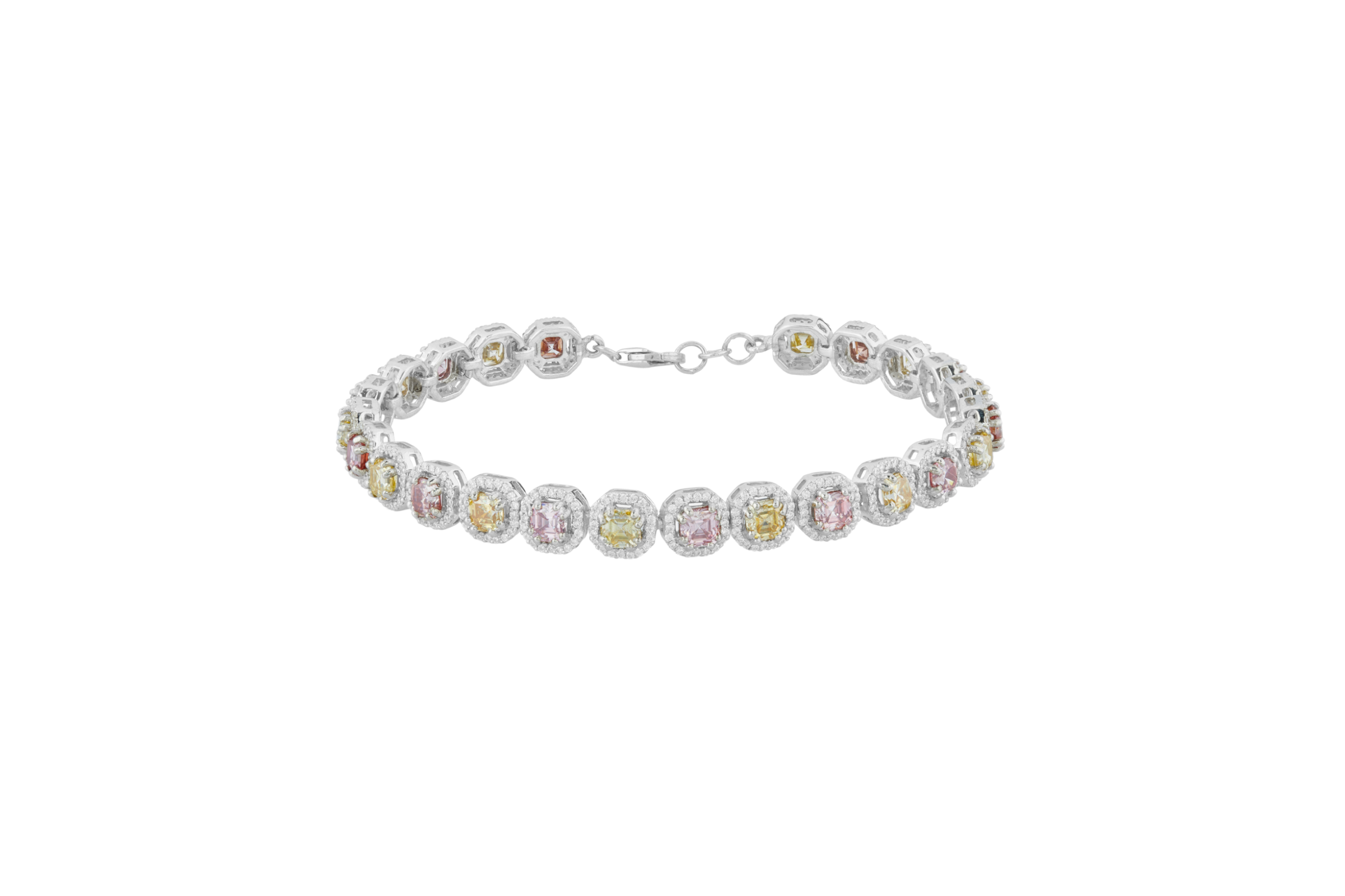 Moissanite all mix shape bracelet