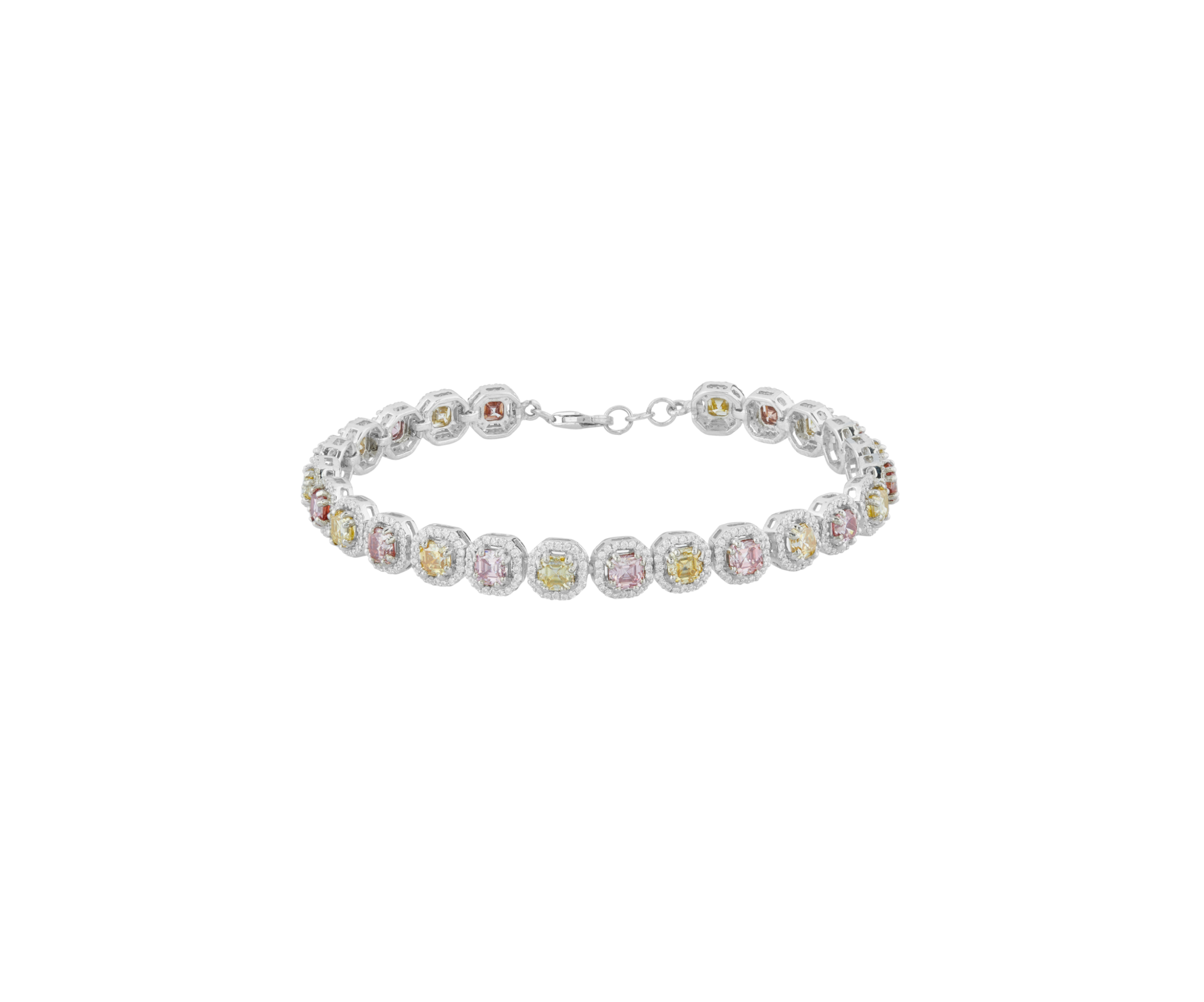 Moissanite all mix shape bracelet