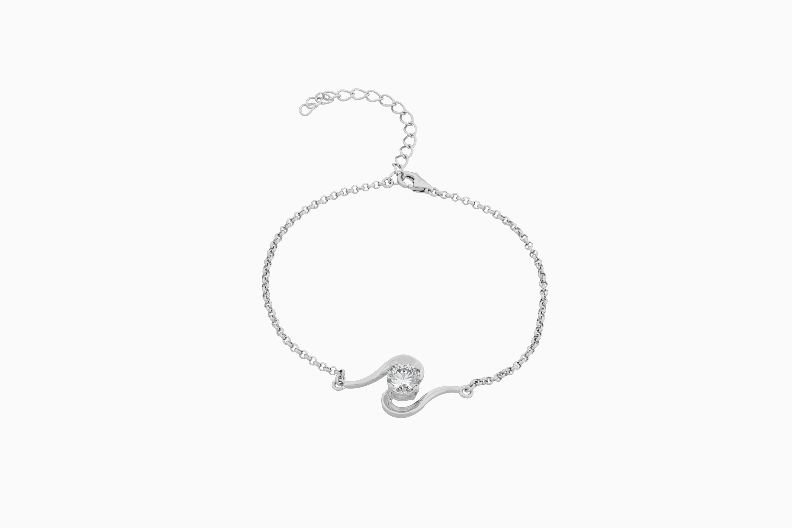 Twinkle Moissanite Bracelet in Sterling Silver