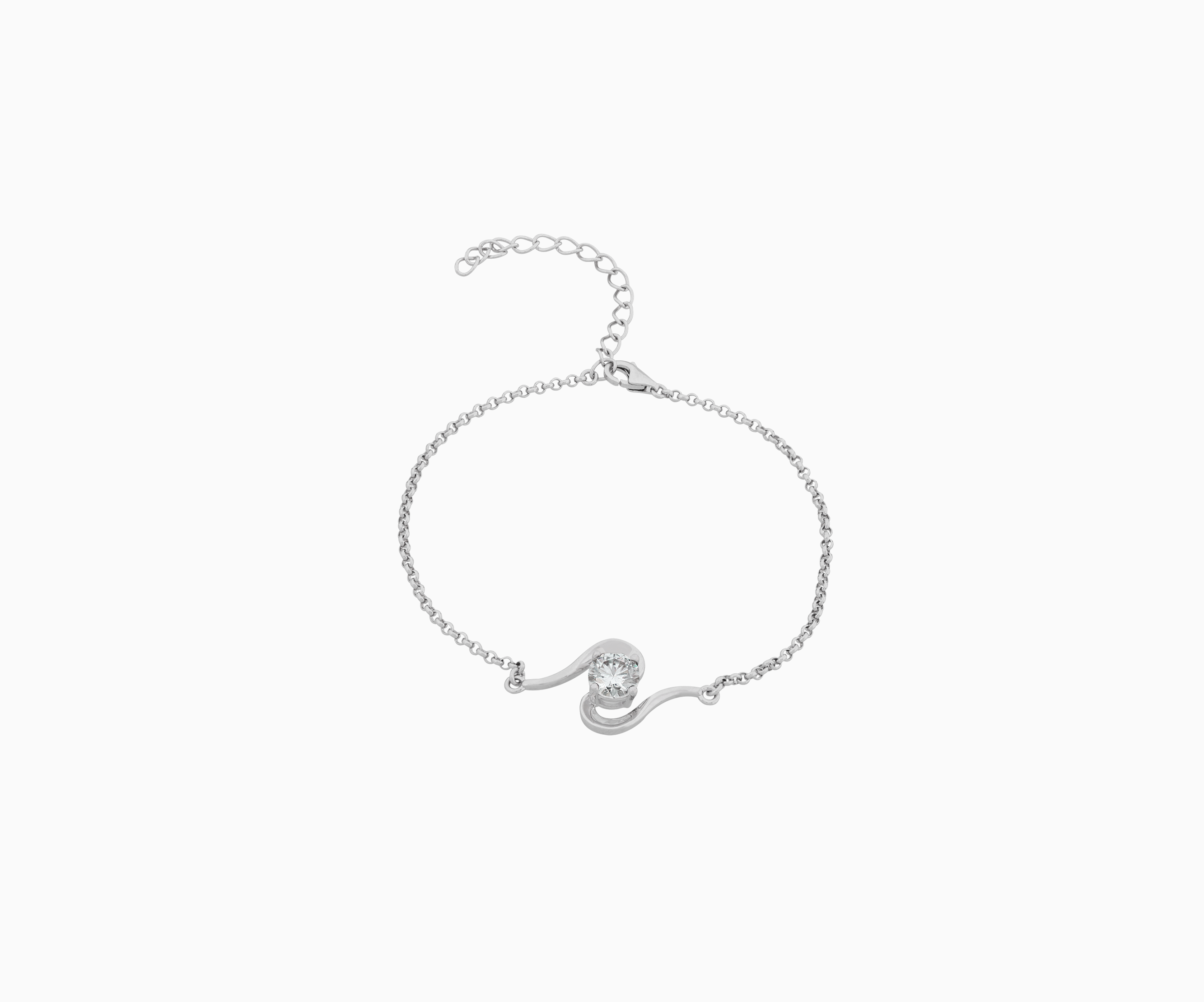 Twinkle Moissanite Bracelet in Sterling Silver
