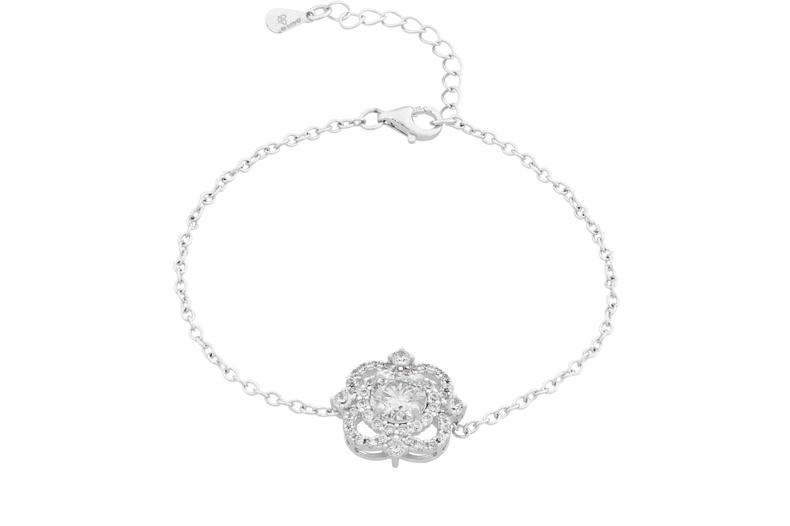 Moissanite Bracelet in Sterling Silver
