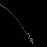 Space Diamond Pendant with Sterling Silver Chain