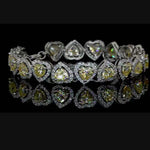Heart shaped moissanite bracelet price