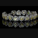 Heart shaped moissanite bracelet price
