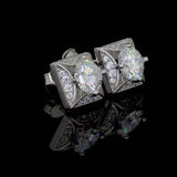 studded diamond earings