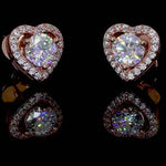 moissanite stud earrings