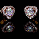 moissanite stud earrings