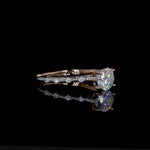 Celestial Rose Gold Moissanite Ring
