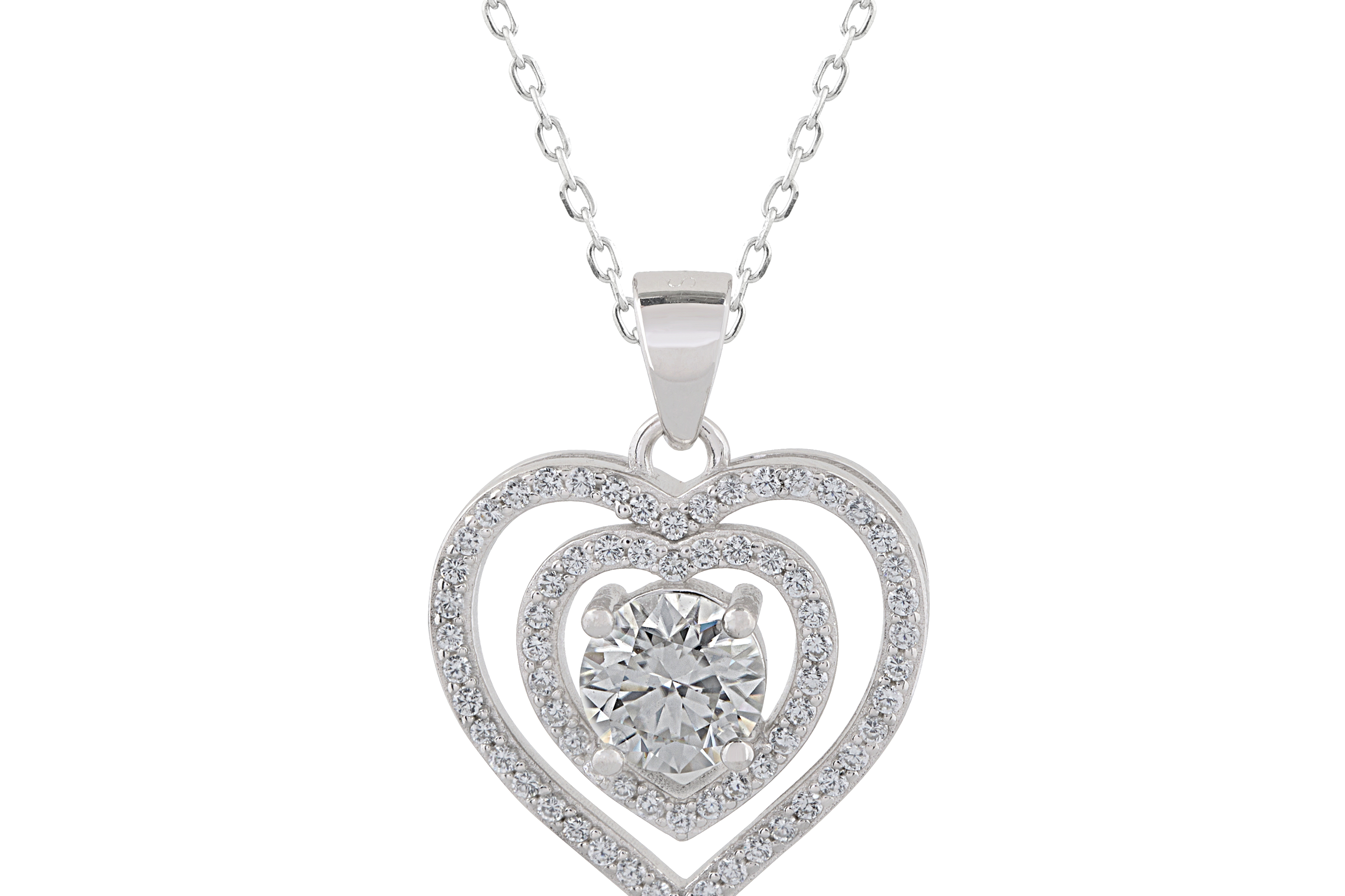 moissanite heart