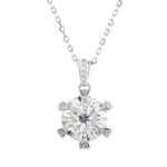 pure silver chain with pendant