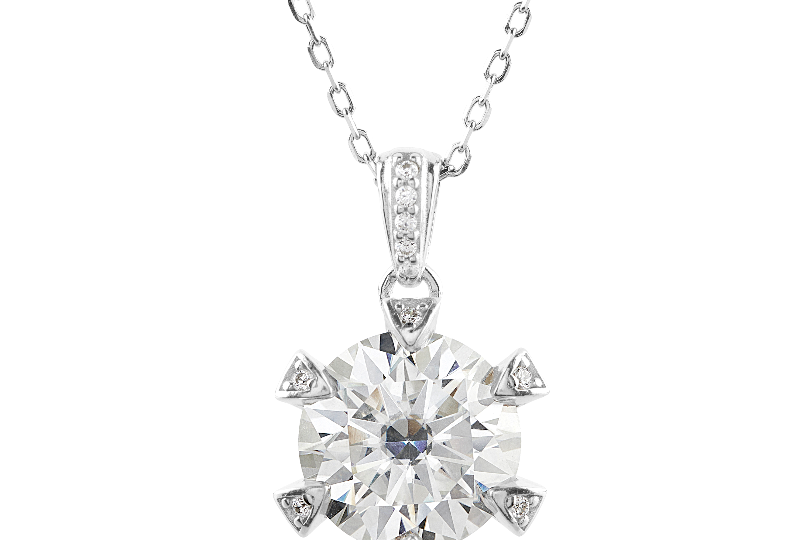 pure silver chain with pendant