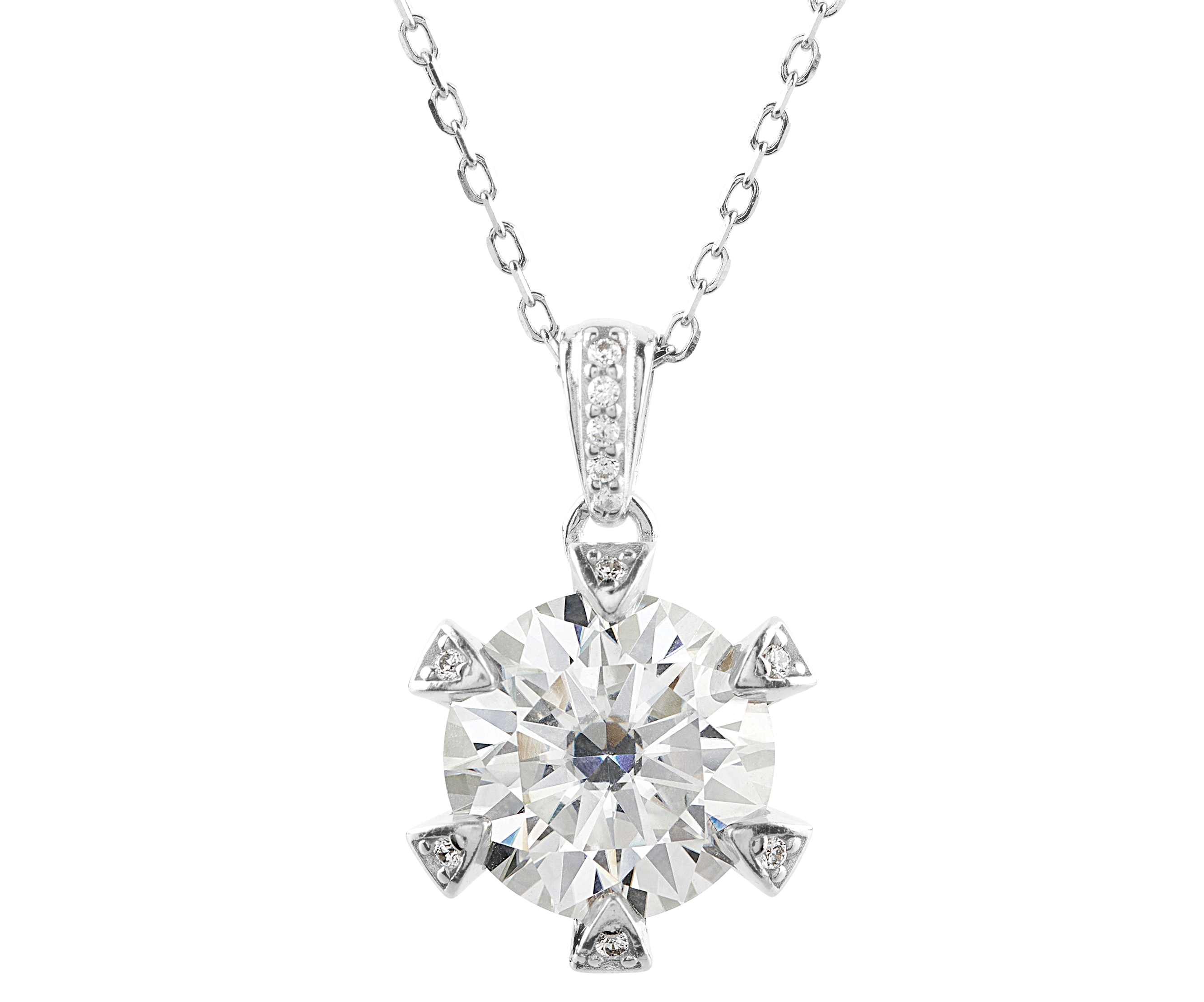 pure silver chain with pendant