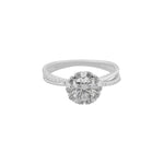 Twisted Moissanite Stone Ring