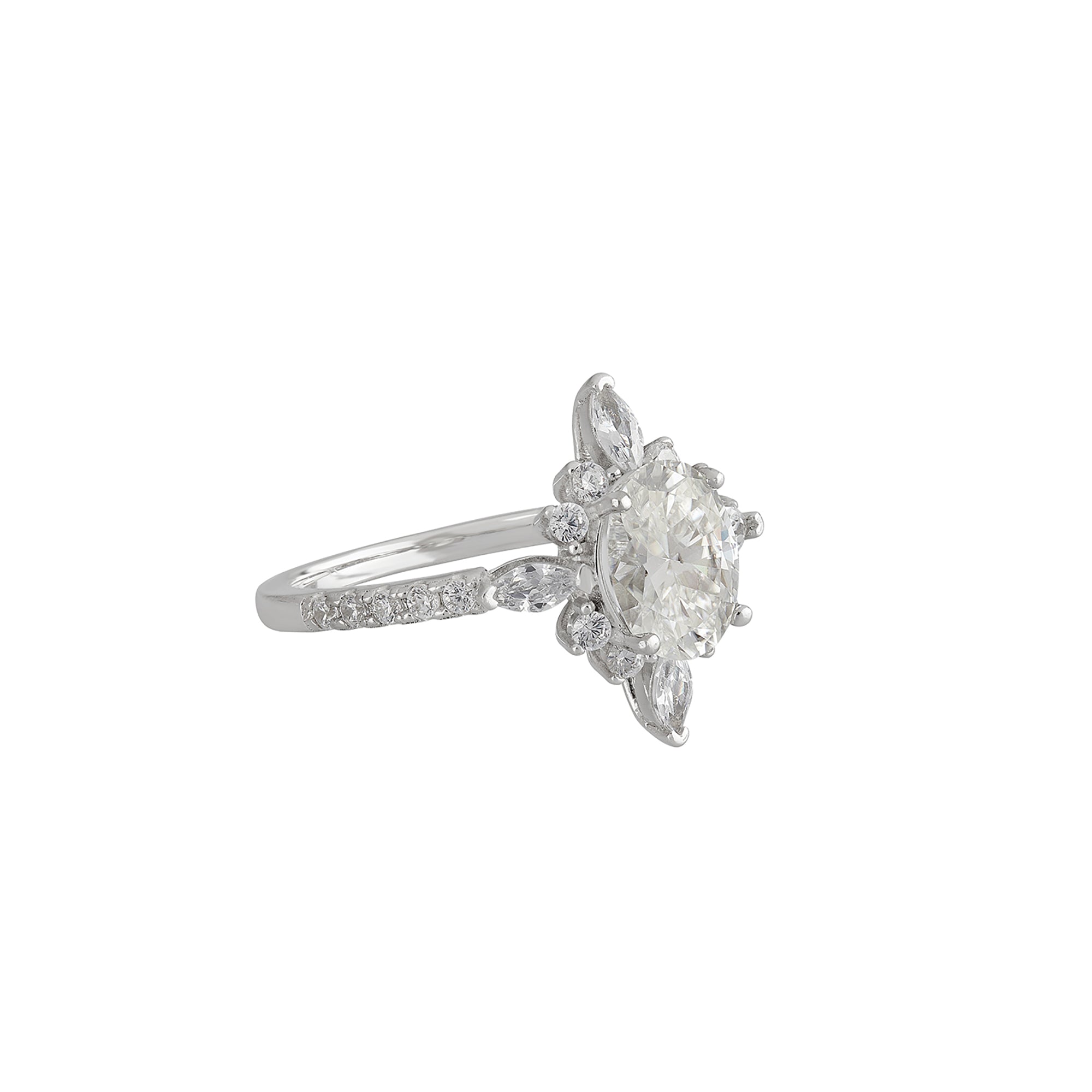 moissanite diamond ring