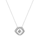 Shop Silver Moissanite Pendant Necklace for Ladies- Anemoii