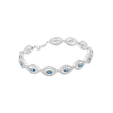 blue marquice cut moissanite bracelet price