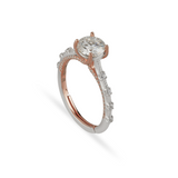 Shop Celestial Rose Gold Moissanite Ring in India - Anemoii