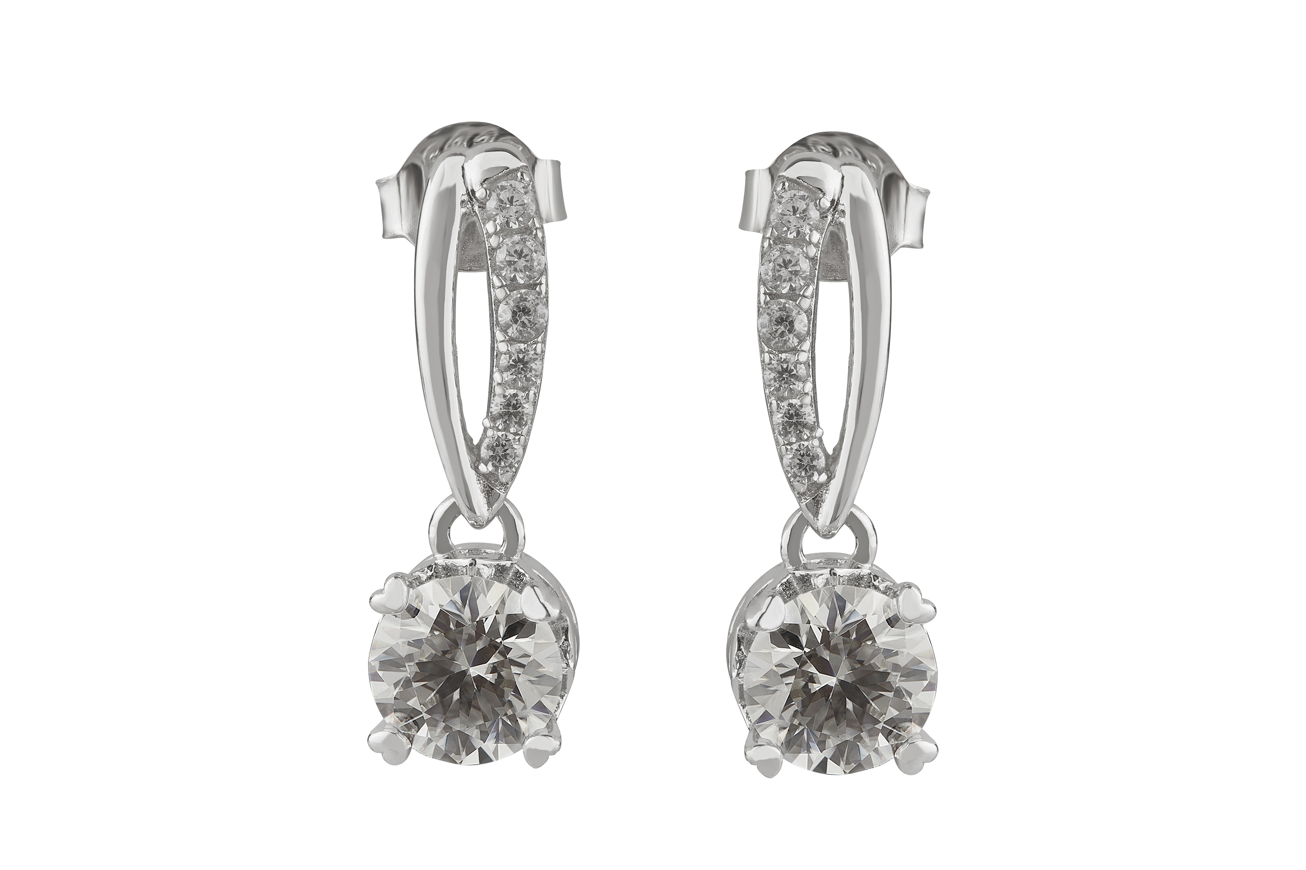 Best Moissanite Diamond Earrings ! Silver Drop Earrings - Anemoii