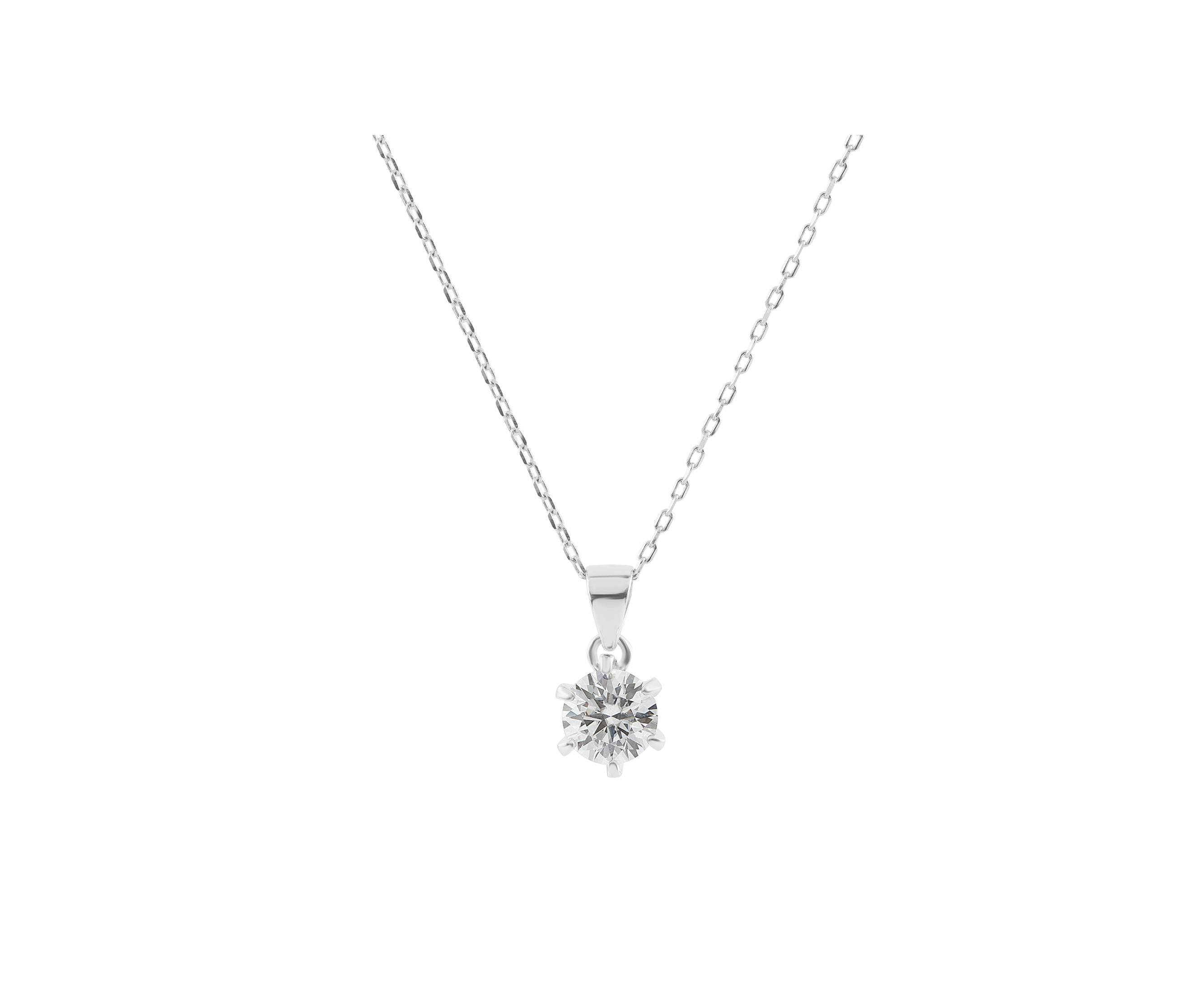 Shop Moissanite Necklace Set ! Stone Pendant Online - Anemoii