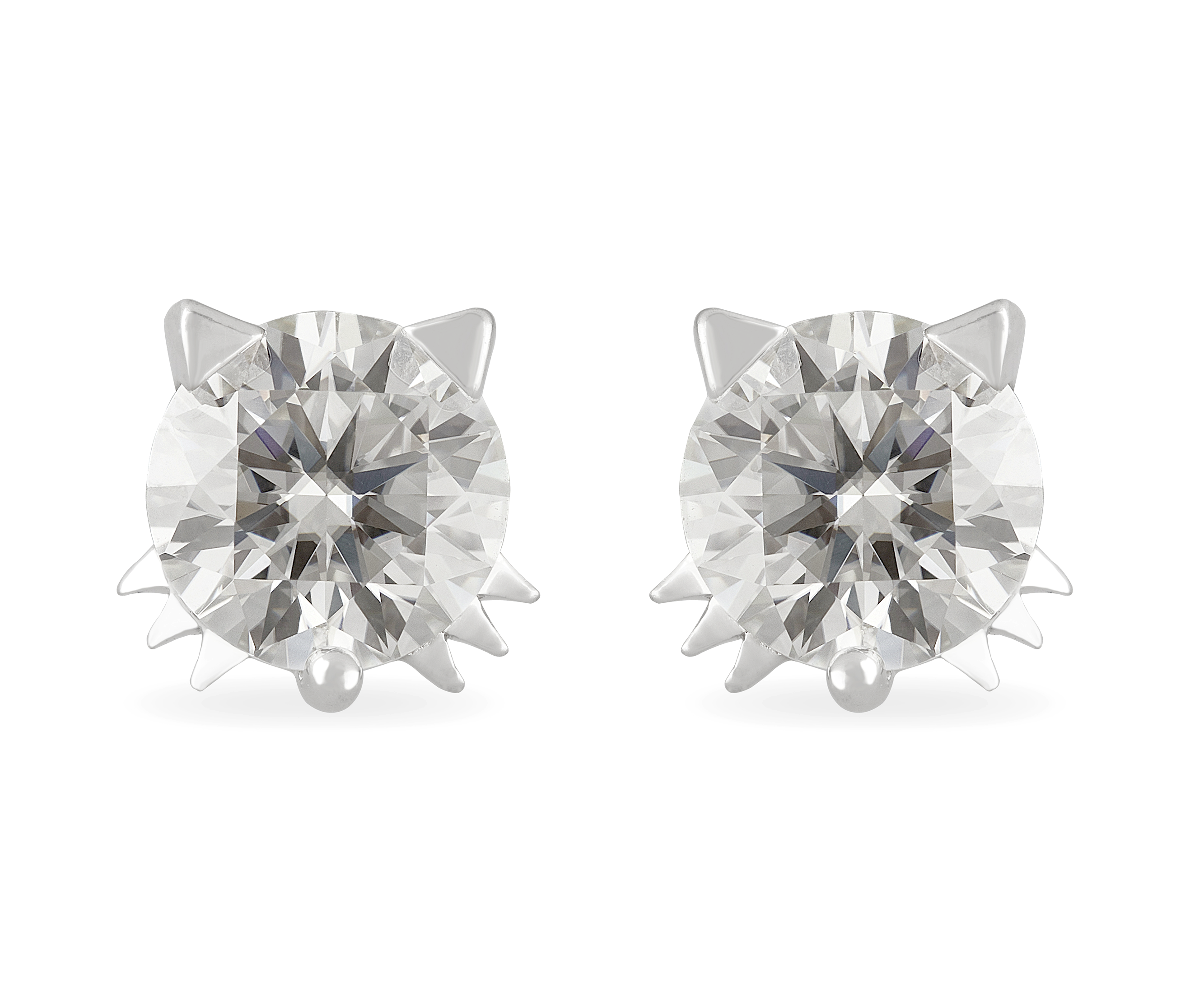 Best Moissanite Silver Stud Earrings Set for Women - Anemoii