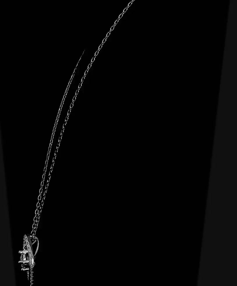 Astral Moissanite Pendant with Sterling Silver Chain
