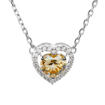 women moissanite stone pendant